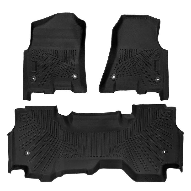2019-2024 Dodge Ram 1500 Quad Cab All-Weather TPE Floor Mats