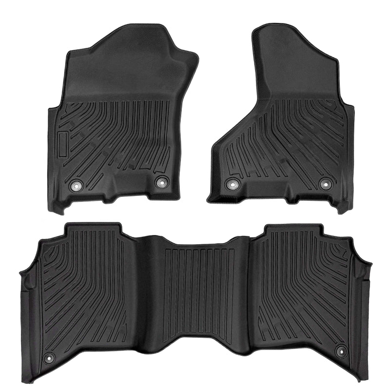 2019-2025 Dodge Ram 2500 3500 Crew Cab All-Weather Floor Mats