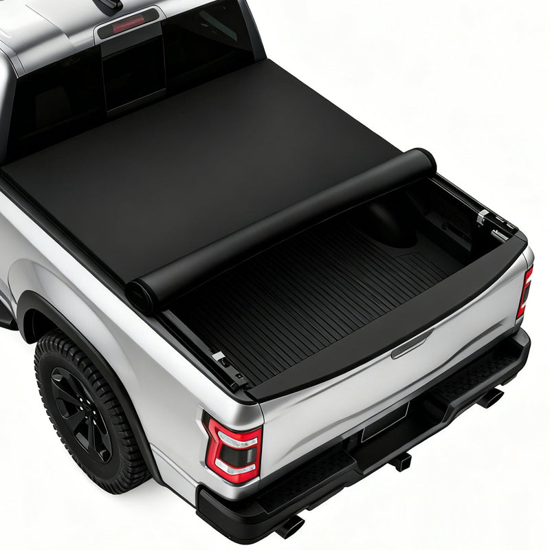 2020-2026 Chevy Silverado Sierra 6.9FT Soft Roll Up Tonneau Cover Bed