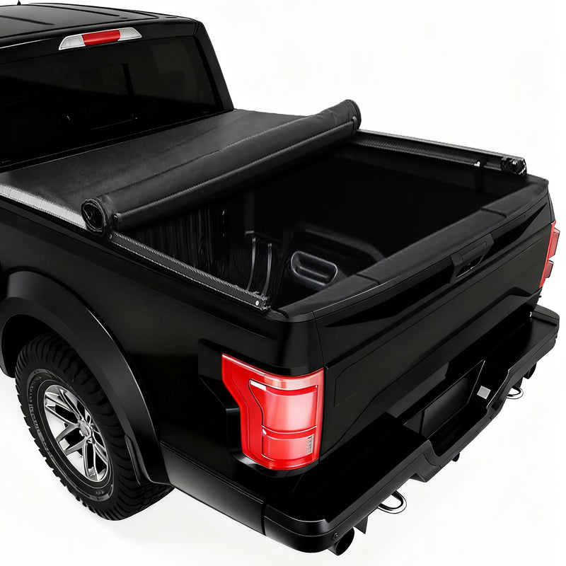 1999-2016 Ford F250 F350 6.8FT Soft Roll Up Tonneau Cover Truck Bed