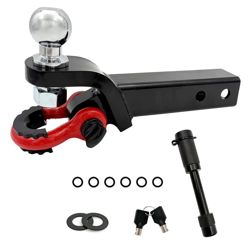2"Receiver Trailer Hitch 38,500 lbs with Shackle &Lock Pin