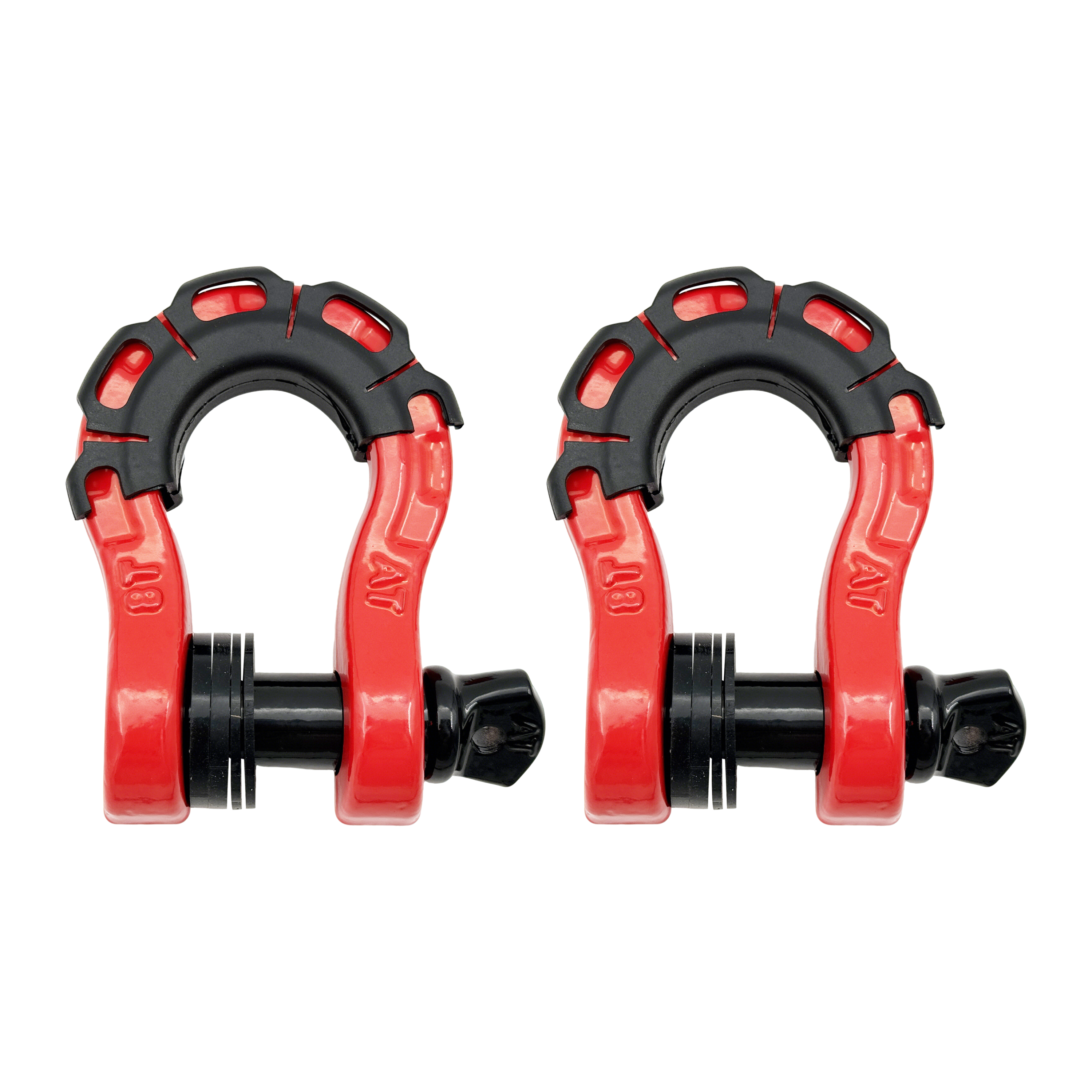 3/4" D-Ring Shackle 70,000 lbs Break Strength with Isolator (1 Pair )