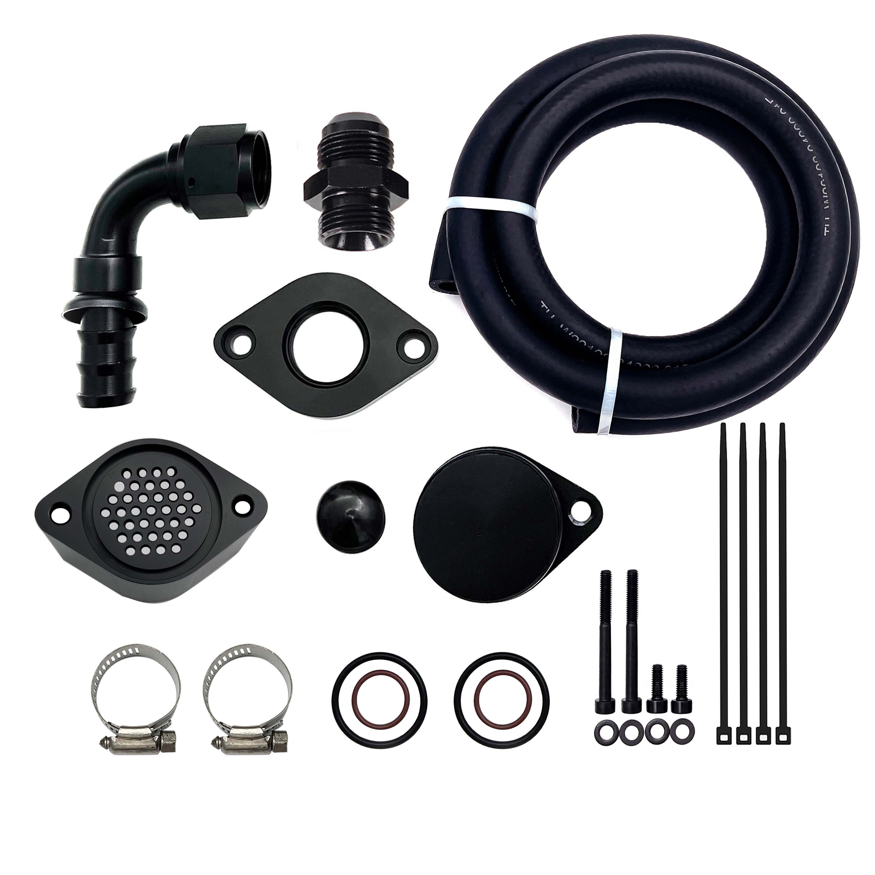 2011-2023 6.7L Ford Powerstroke CCV PCV Reroute Engine Ventilation Kit