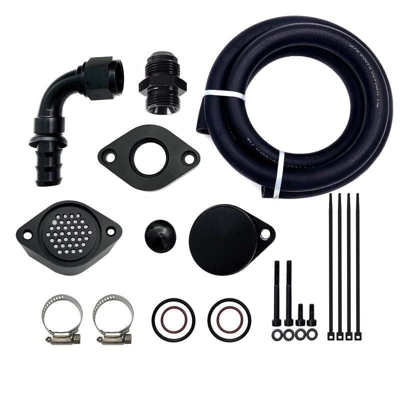 2011-2023 6.7L Ford Powerstroke CCV PCV Reroute Engine Ventilation Kit