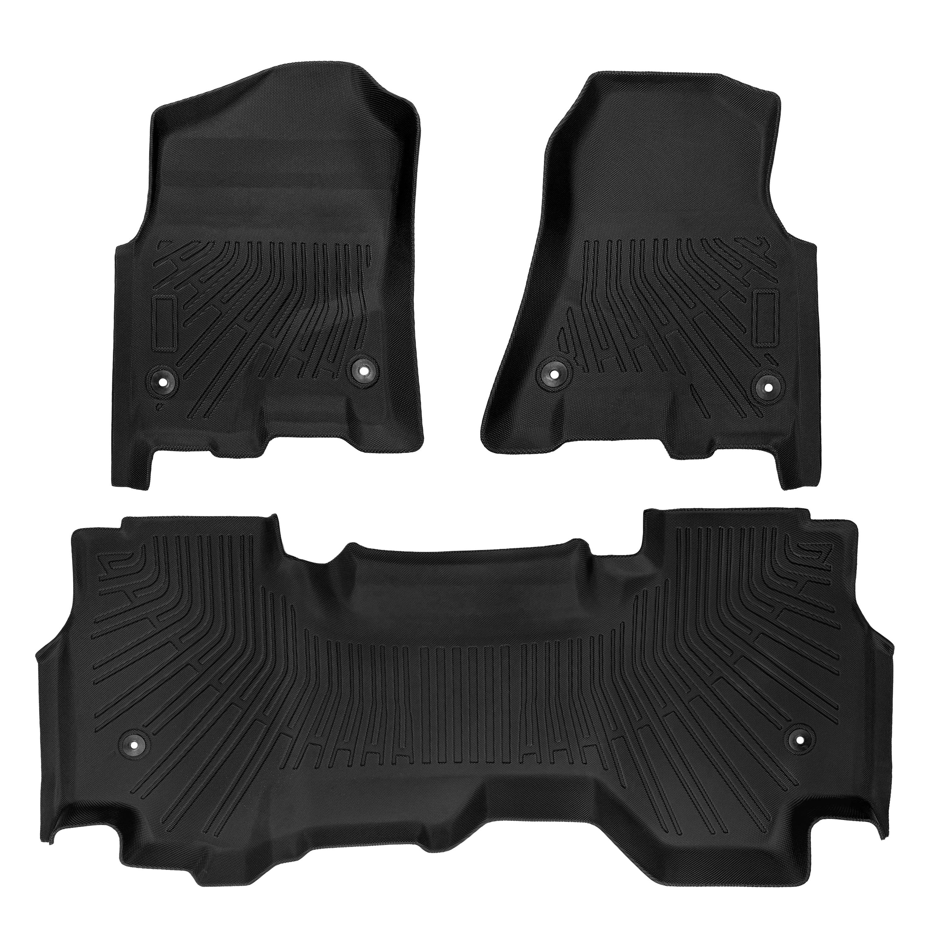 2019-2024 Dodge Ram 1500 Quad Cab All-Weather TPE Floor Mats