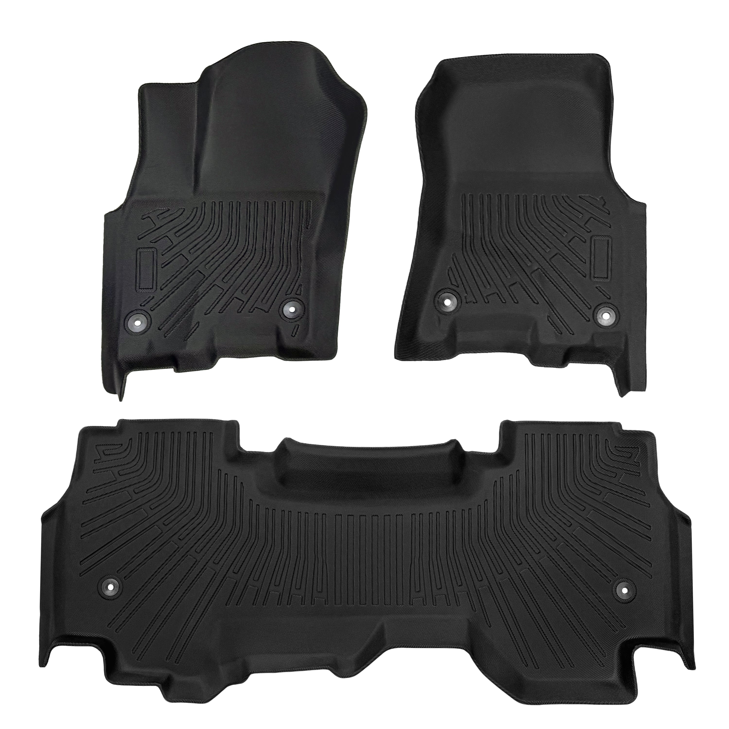 2025-2026 Dodge Ram 1500 Quad Cab All-Weather TPE Floor Mats