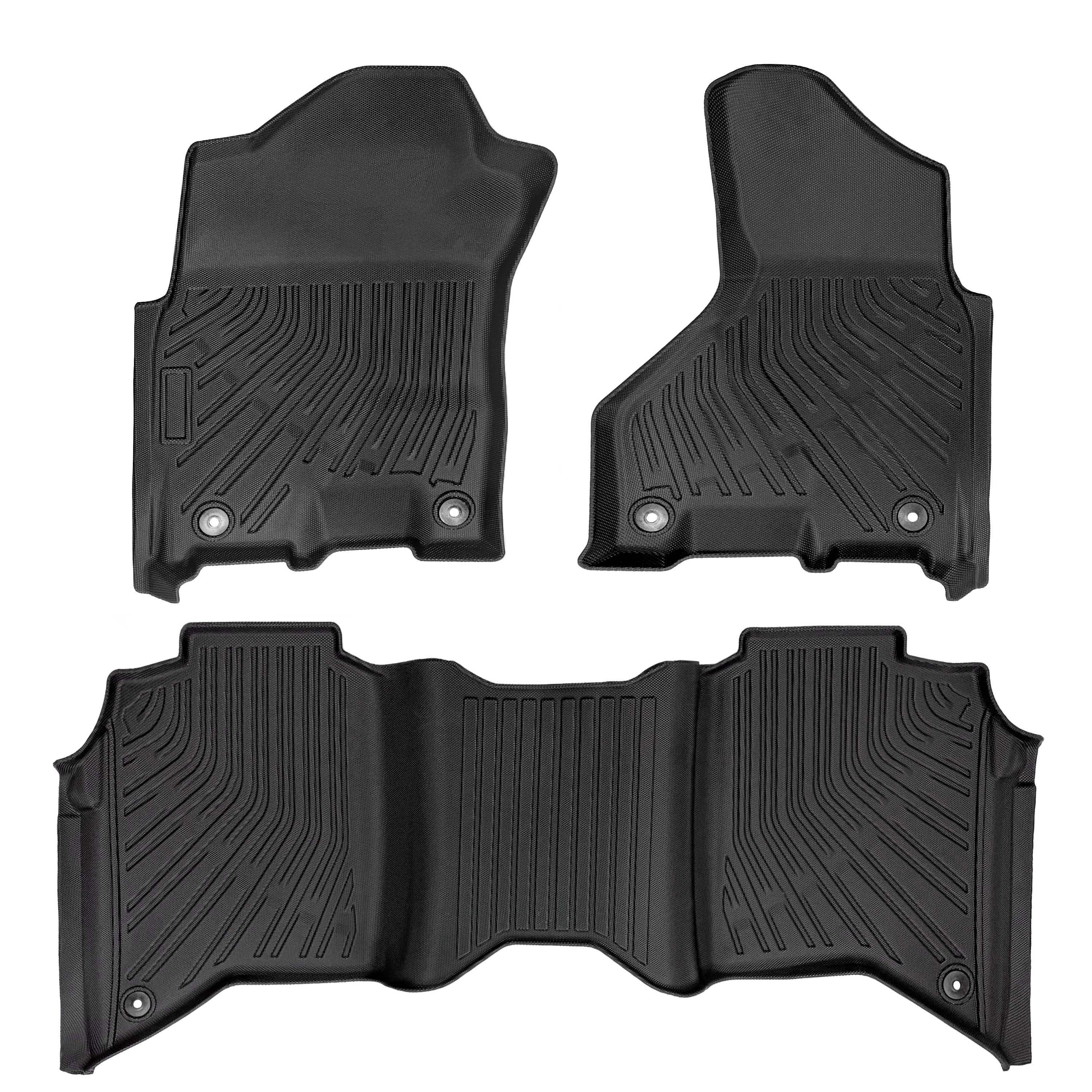 2019-2025 Dodge Ram 2500 3500 Crew Cab All-Weather Floor Mats