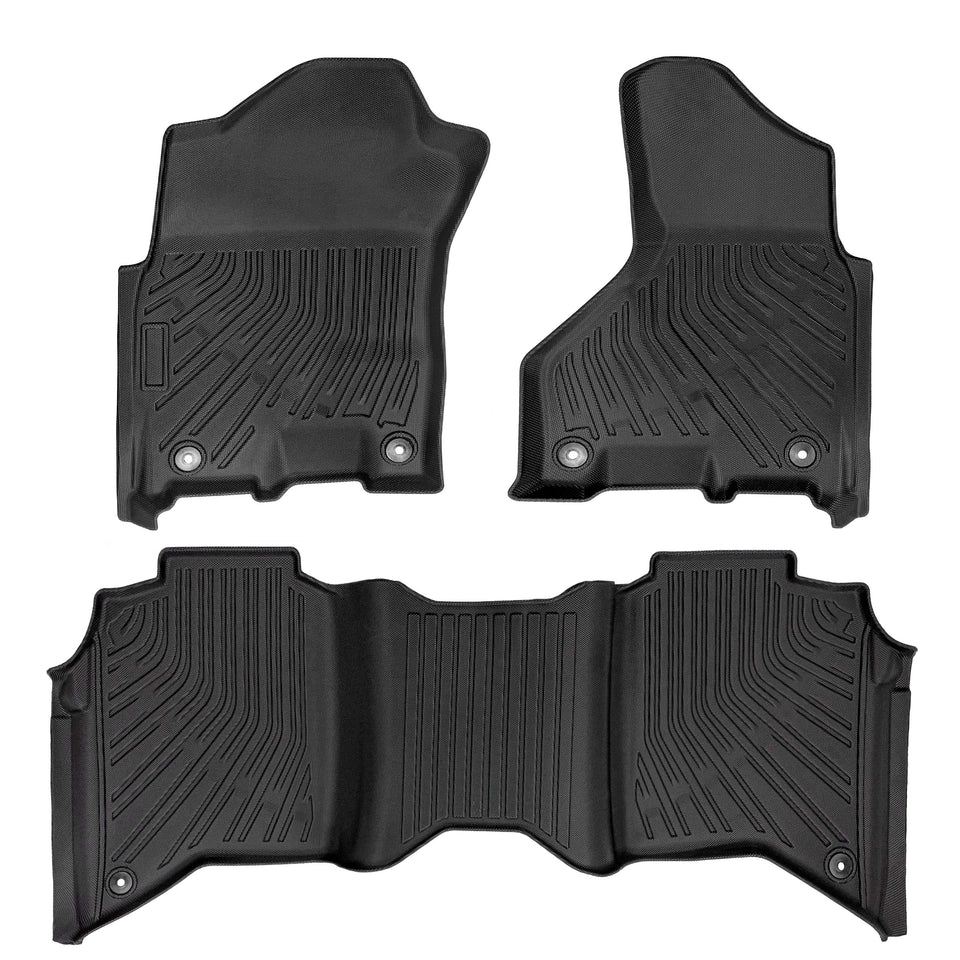 2019-2025 Dodge Ram 2500 3500 Crew Cab All-Weather Floor Mats