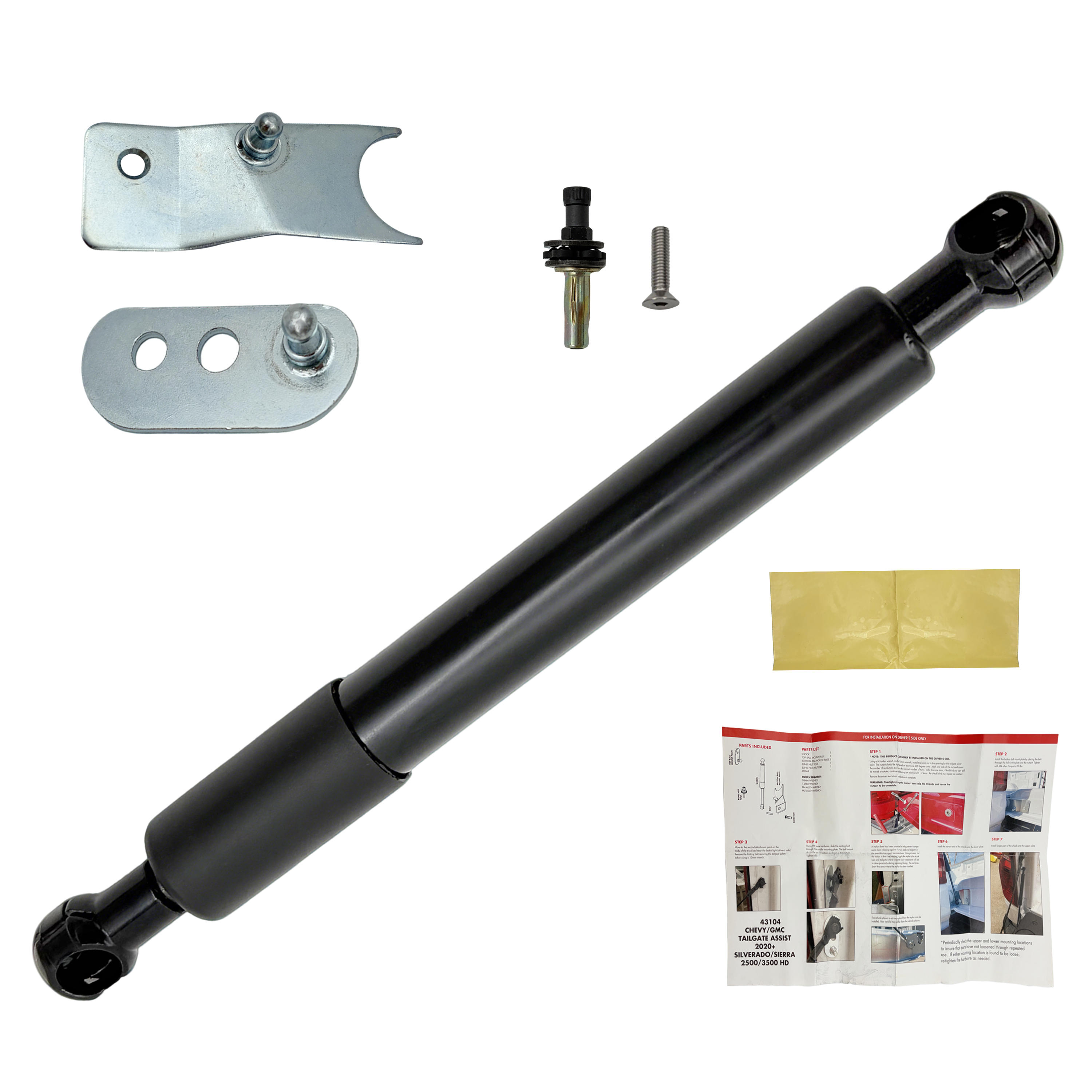 2020-2024 Chevy Silverado GMC Sierra 2500 3500 Tailgate Assist Shock Kit