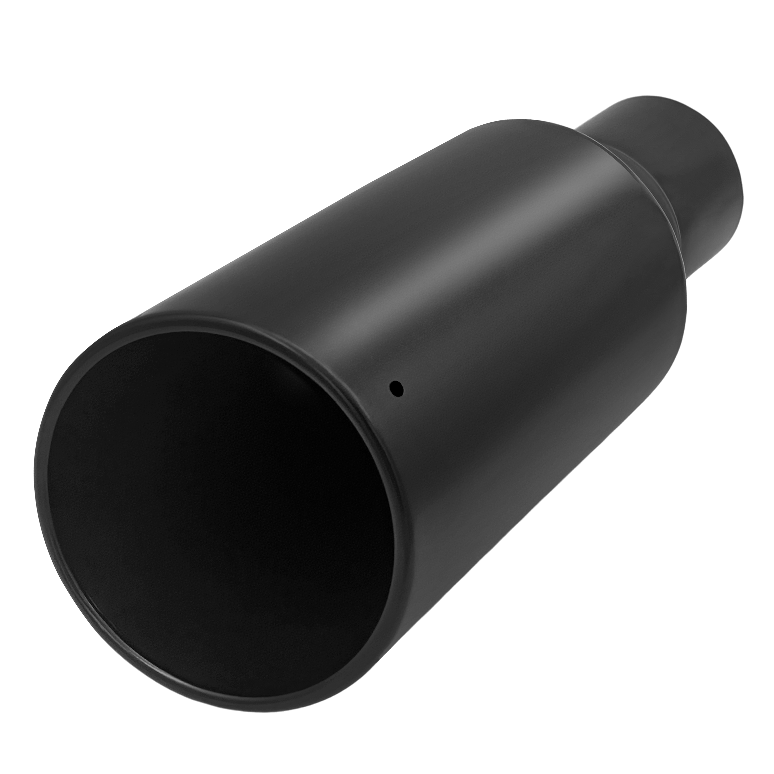 3" Inlet 5" Outlet 12" Overall Length Bolt On Exhaust Tailpipe Tip Black