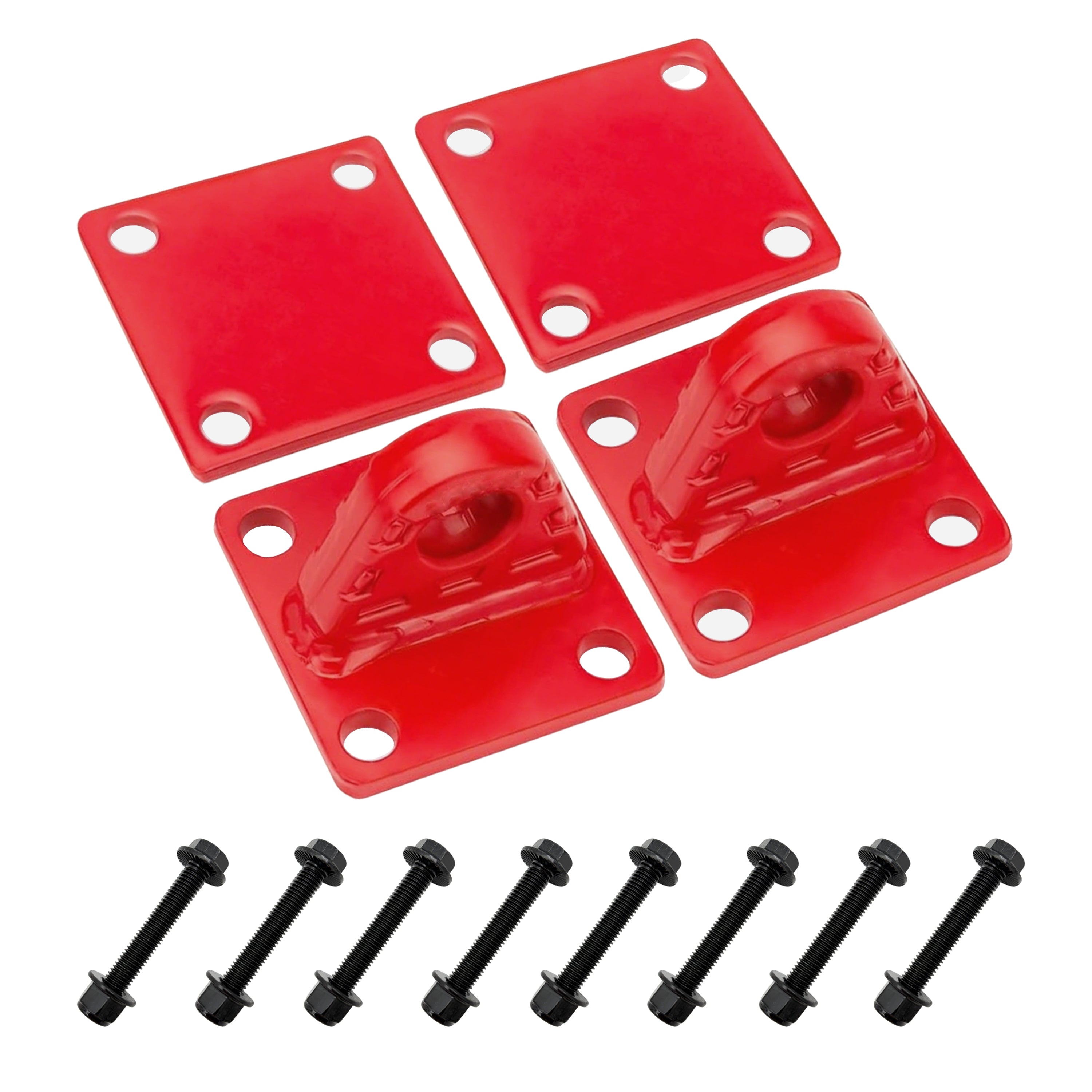 2Pcs Shackle Mounts 42,000 lbs Break Strength with Backer Plates