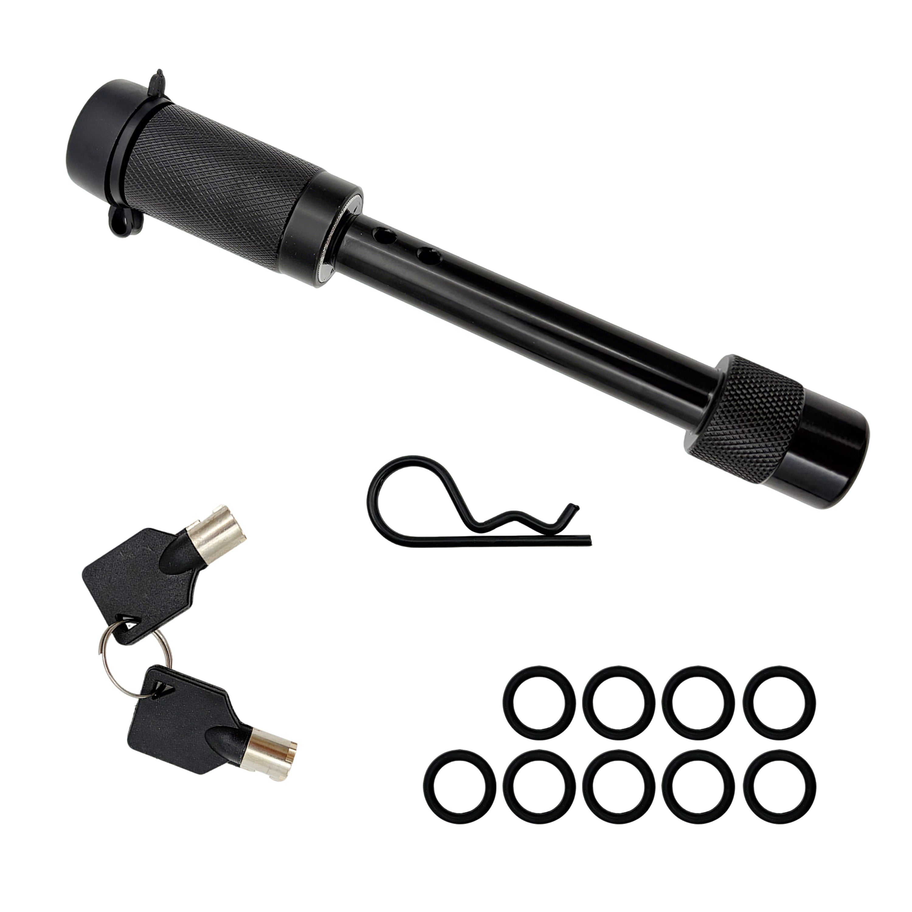 5/8" Hitch Lock Anti-Theft Trailer Lock with Rattle-Free O-Rings