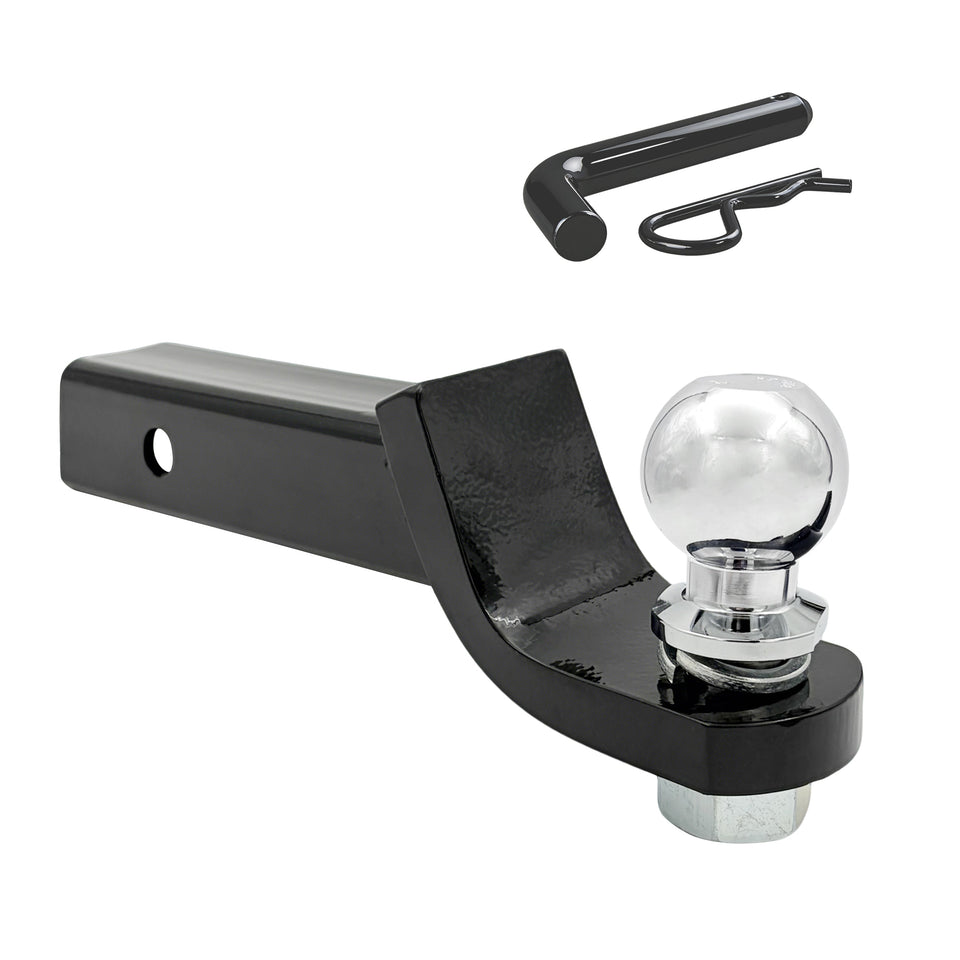 2"Receiver Hitch Ball Mount with 6,000 lbs GTW &Hitch Pin