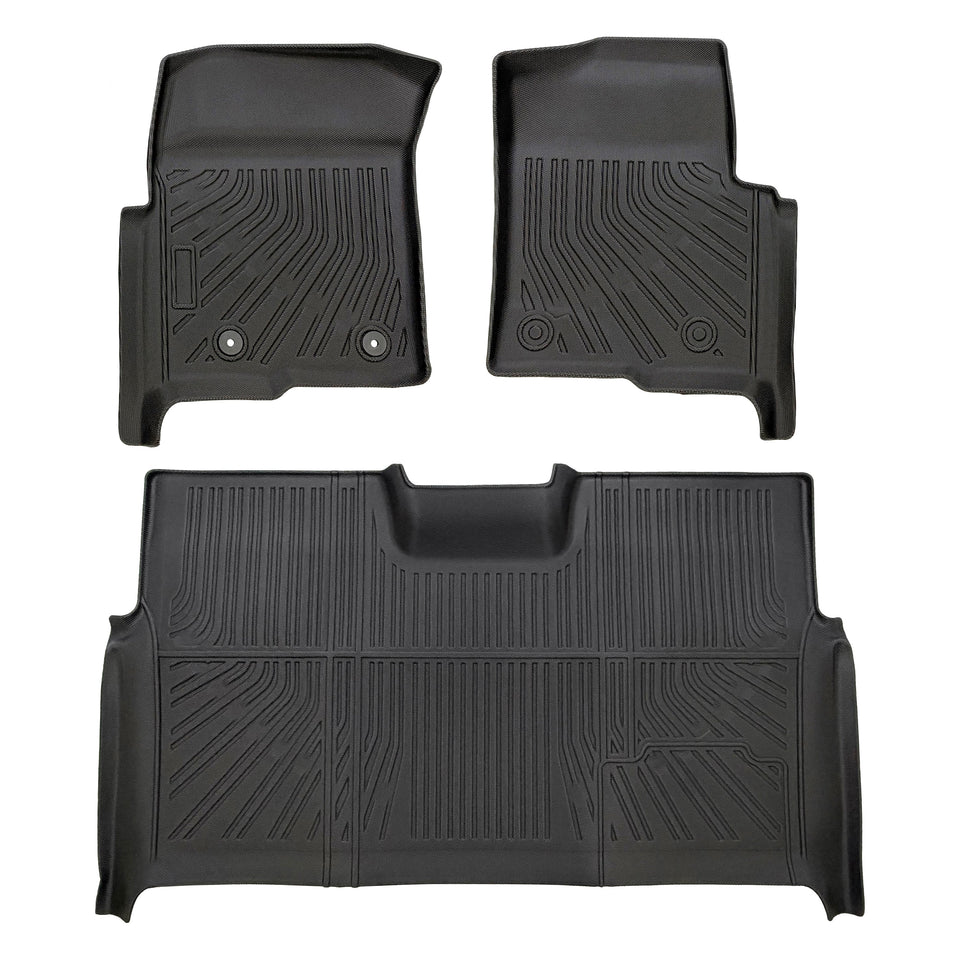 2010-2014 Ford F150 SuperCrew Cab All-Weather TPE Floor Mats