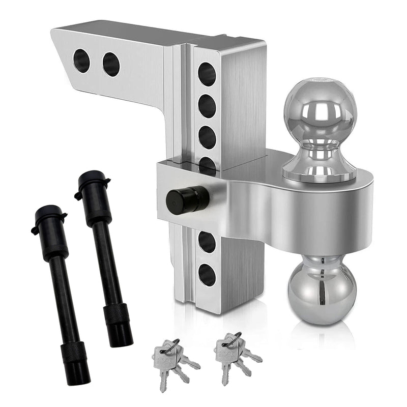 2"Adjustable Hitch 6"Drop/Rise 12,000 GTW with Dual Locks