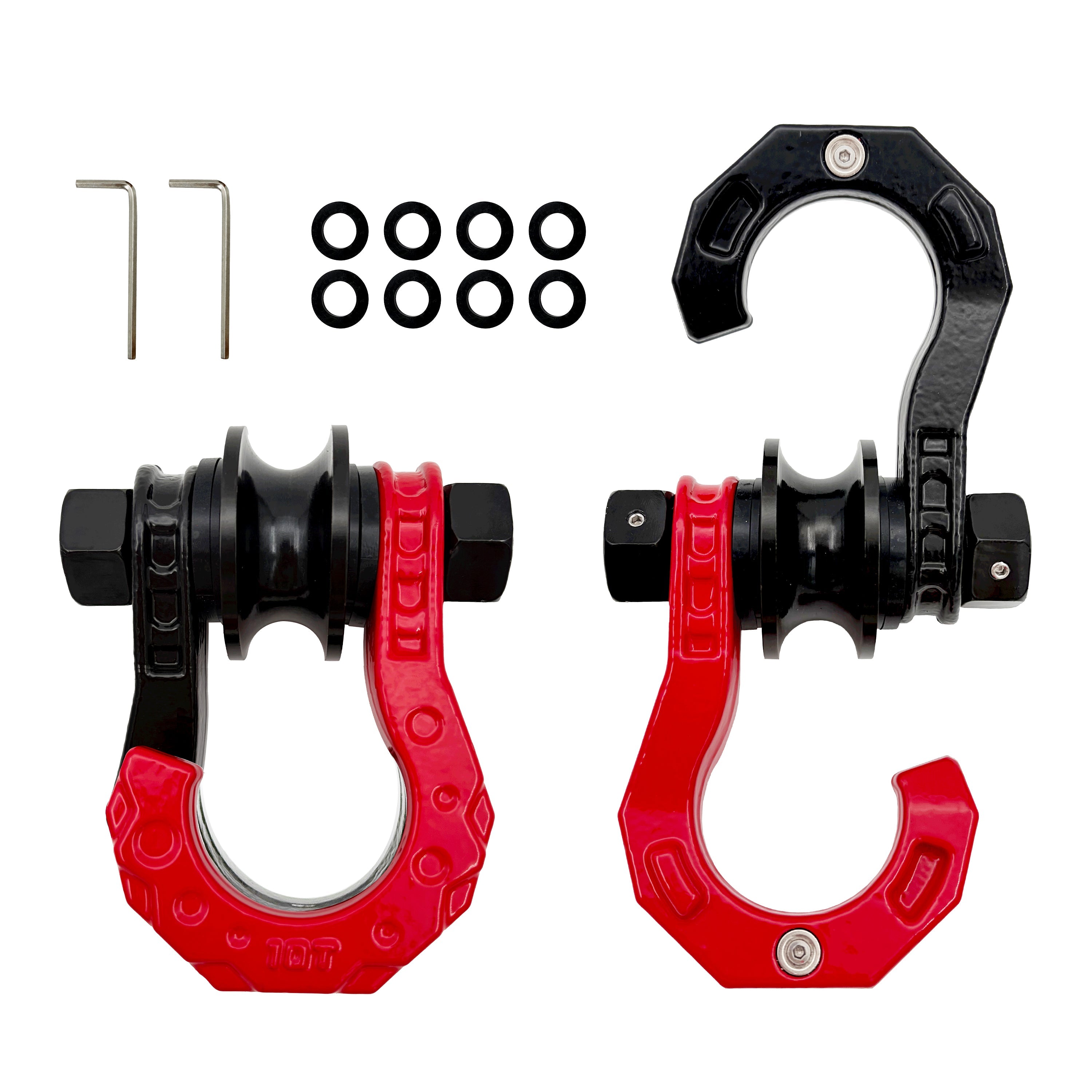 3/4" D-Ring Shackle 52,000 lbs Break Strength Recovery Pulley (1 Pair )