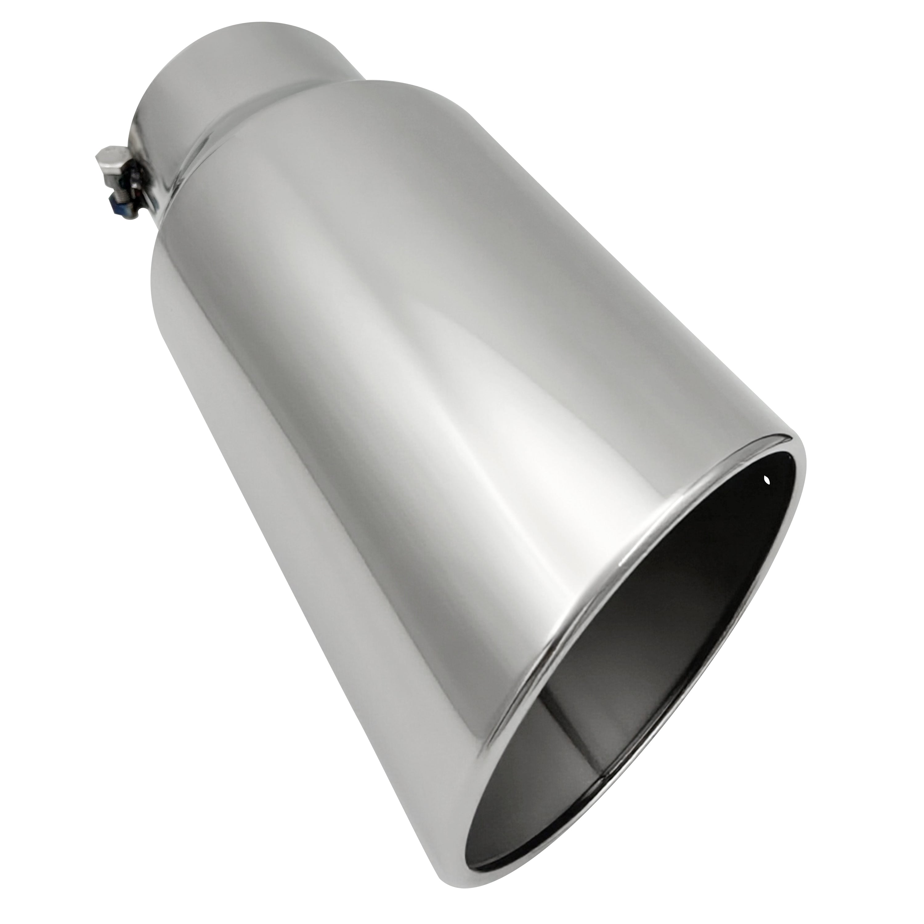 5" Inlet 7" Outlet 15" Overall Length Stainless Steel Bolt On Exhaust Tailpipe Tip