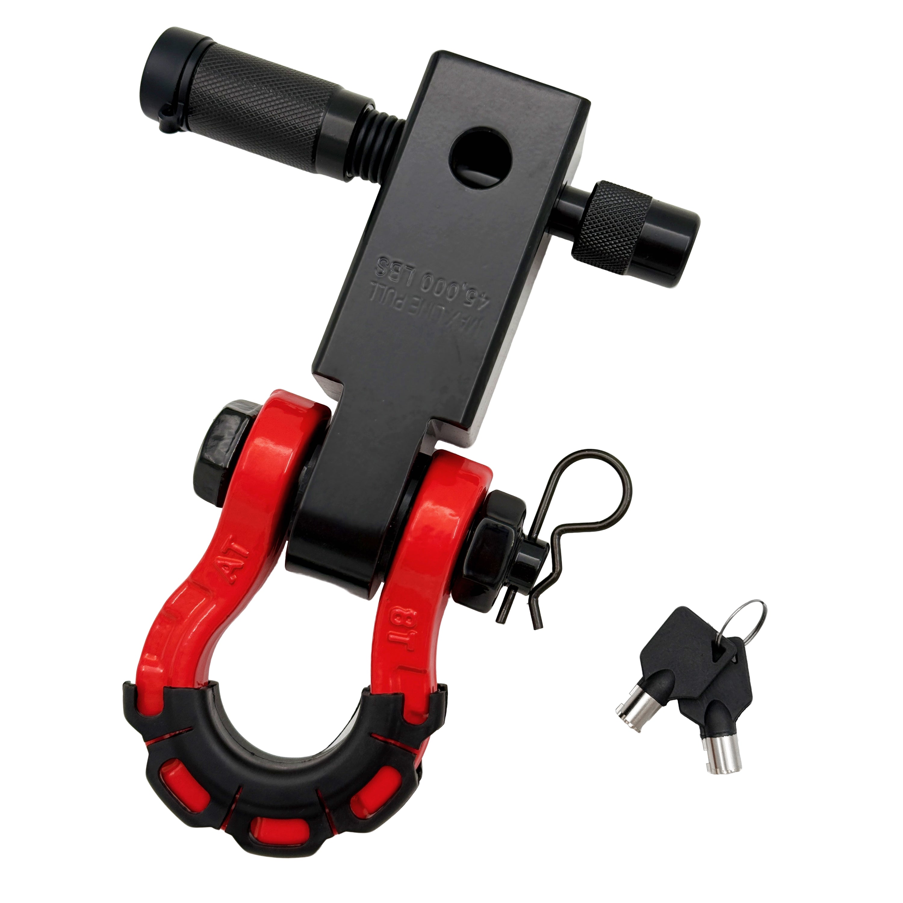 2" Hitch Receiver 70,000 lbs Strength with D-Ring & Lock