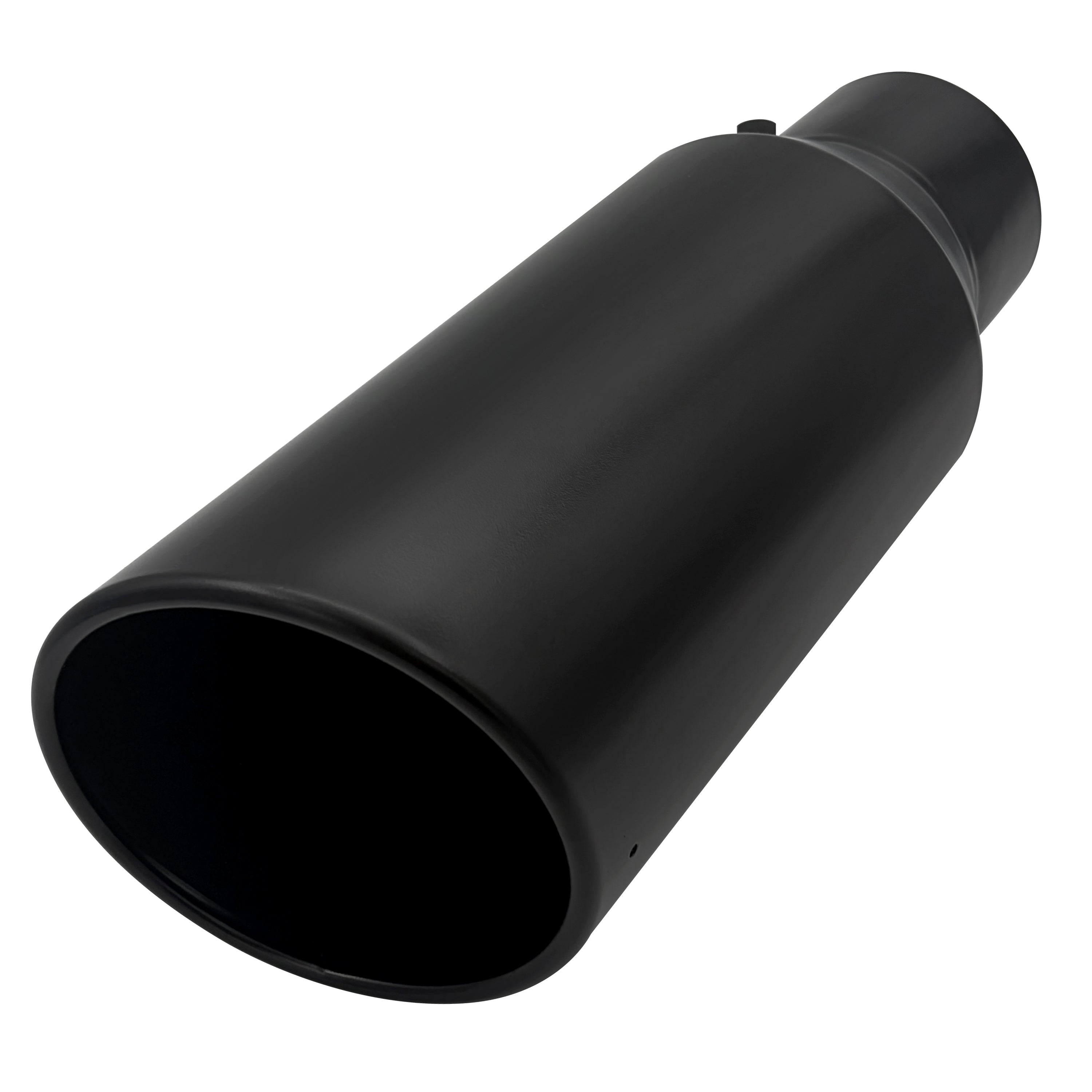 4" Inlet 6" Outlet 15" Overall Length Bolt On Exhaust Tailpipe Tip Black