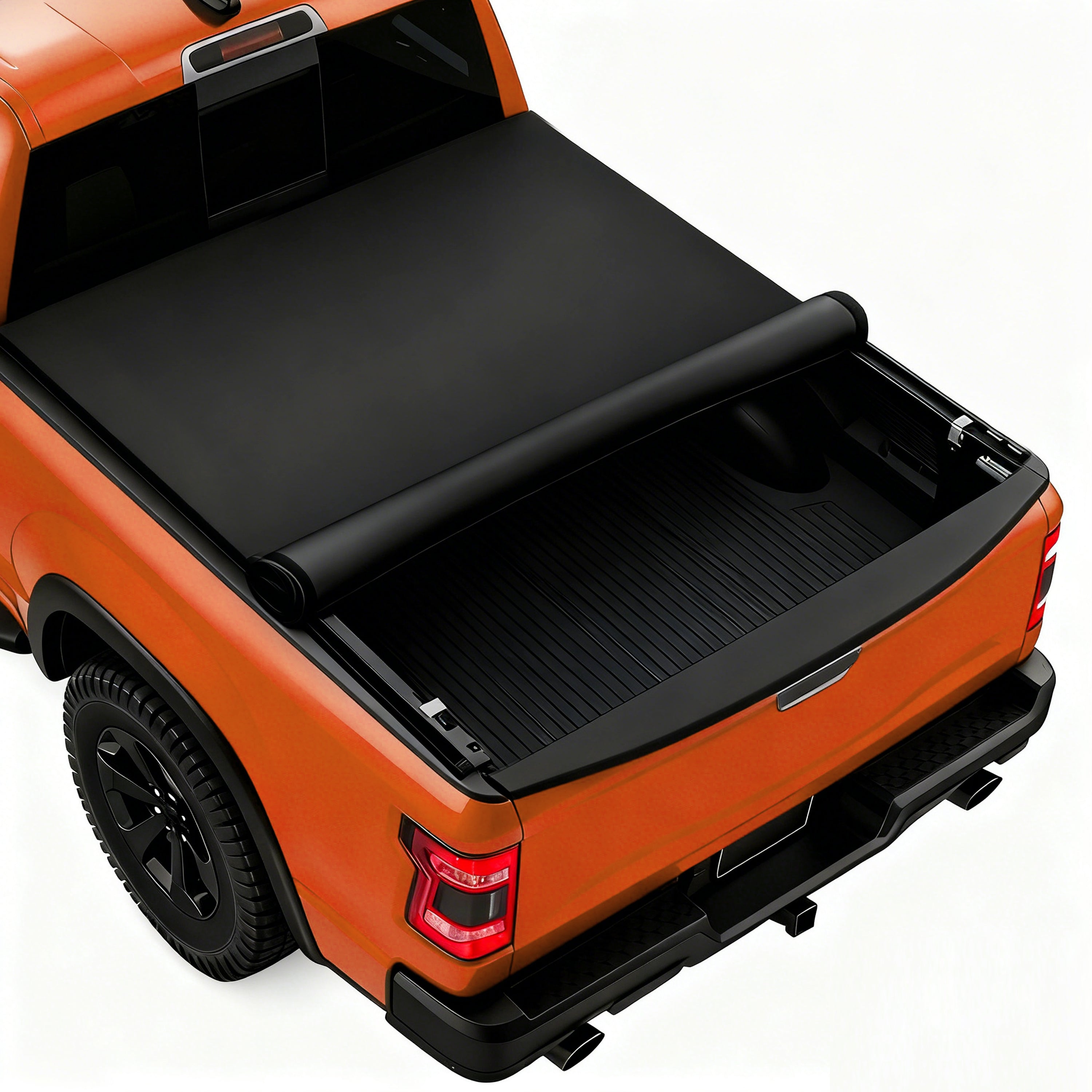 2014-2026 Chevy Silverado Sierra 8FT Soft Roll Up Tonneau Cover Bed