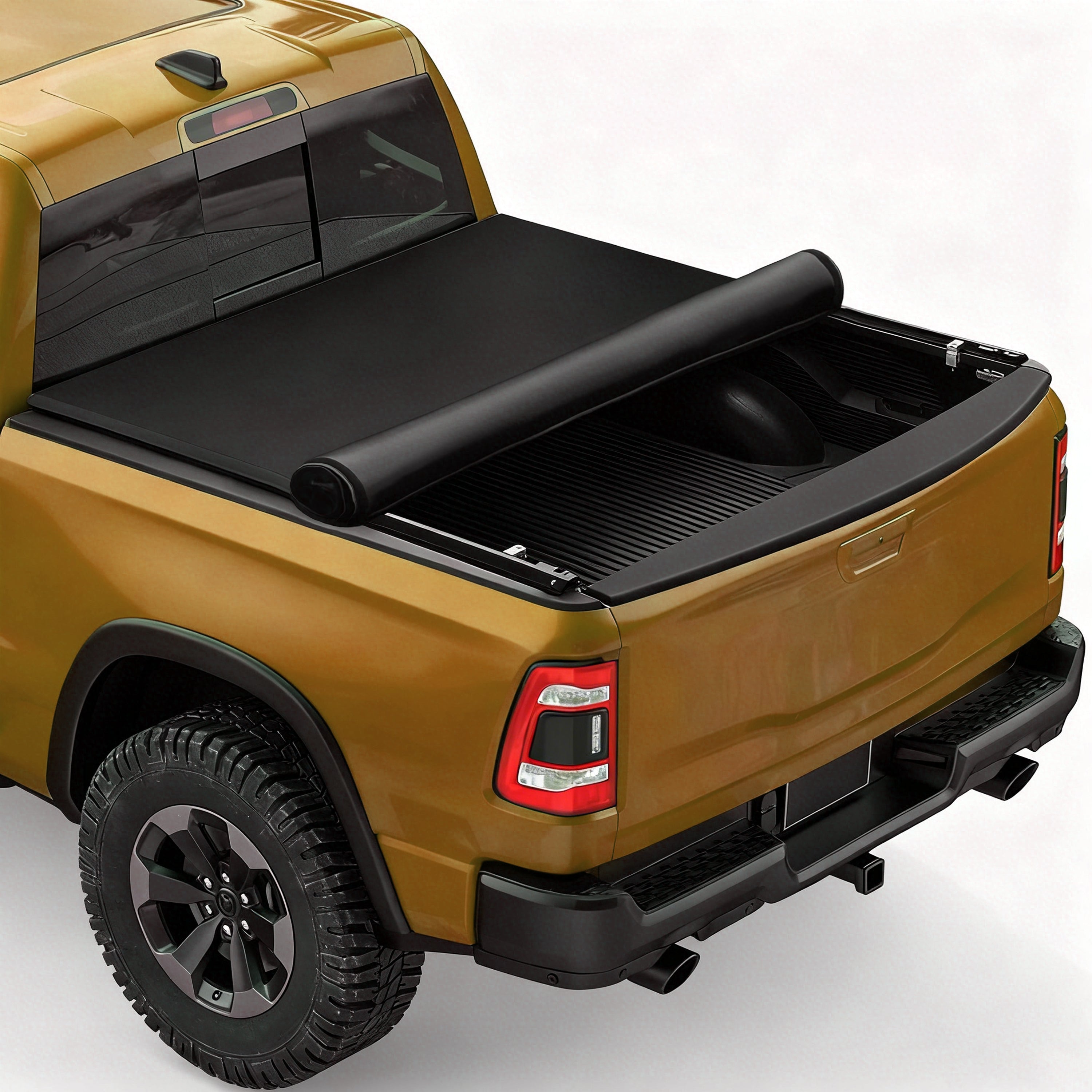 2007-2013 Chevy Silverado Sierra 6.5FT Soft Roll Up Tonneau Cover Bed