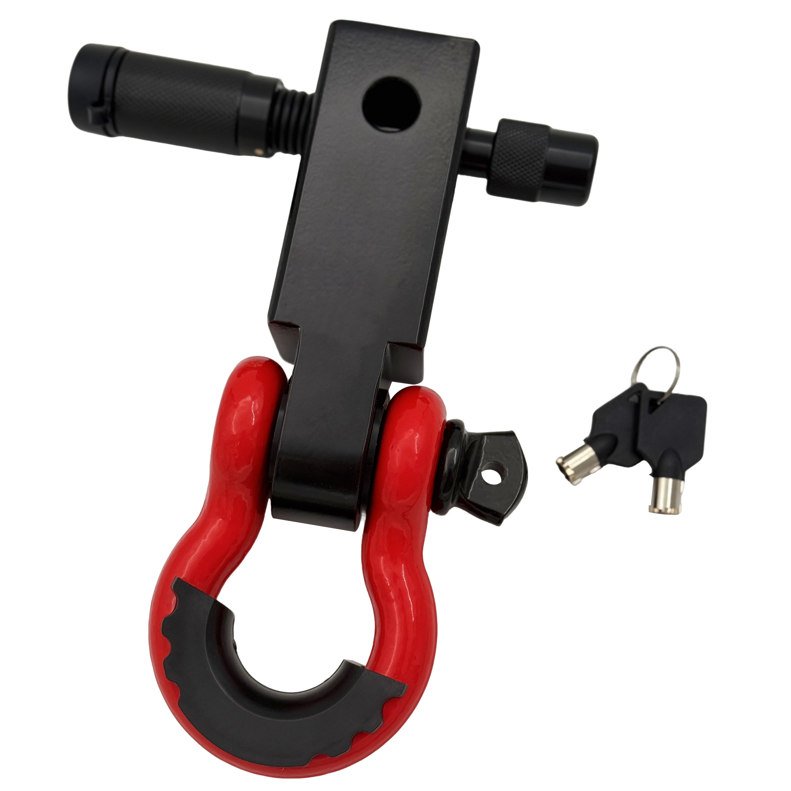 2" Hitch Receiver 38,500 lbs Strength with D-Ring & Lock