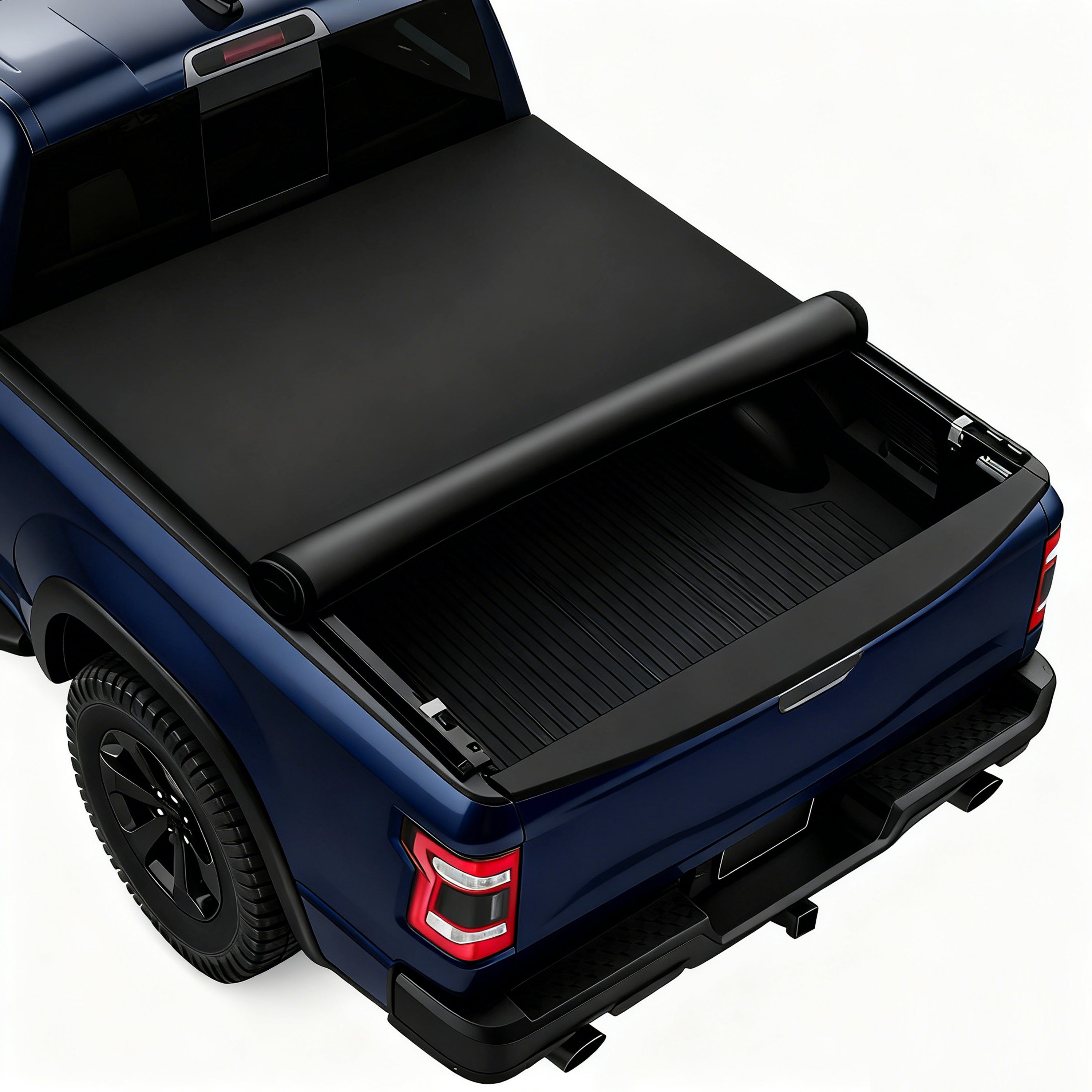 2007-2013 Chevy Silverado Sierra 8FT Soft Roll Up Tonneau Cover Bed