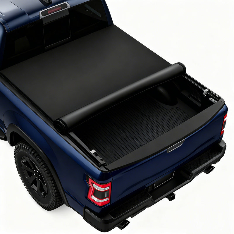2007-2013 Chevy Silverado Sierra 8FT Soft Roll Up Tonneau Cover Bed