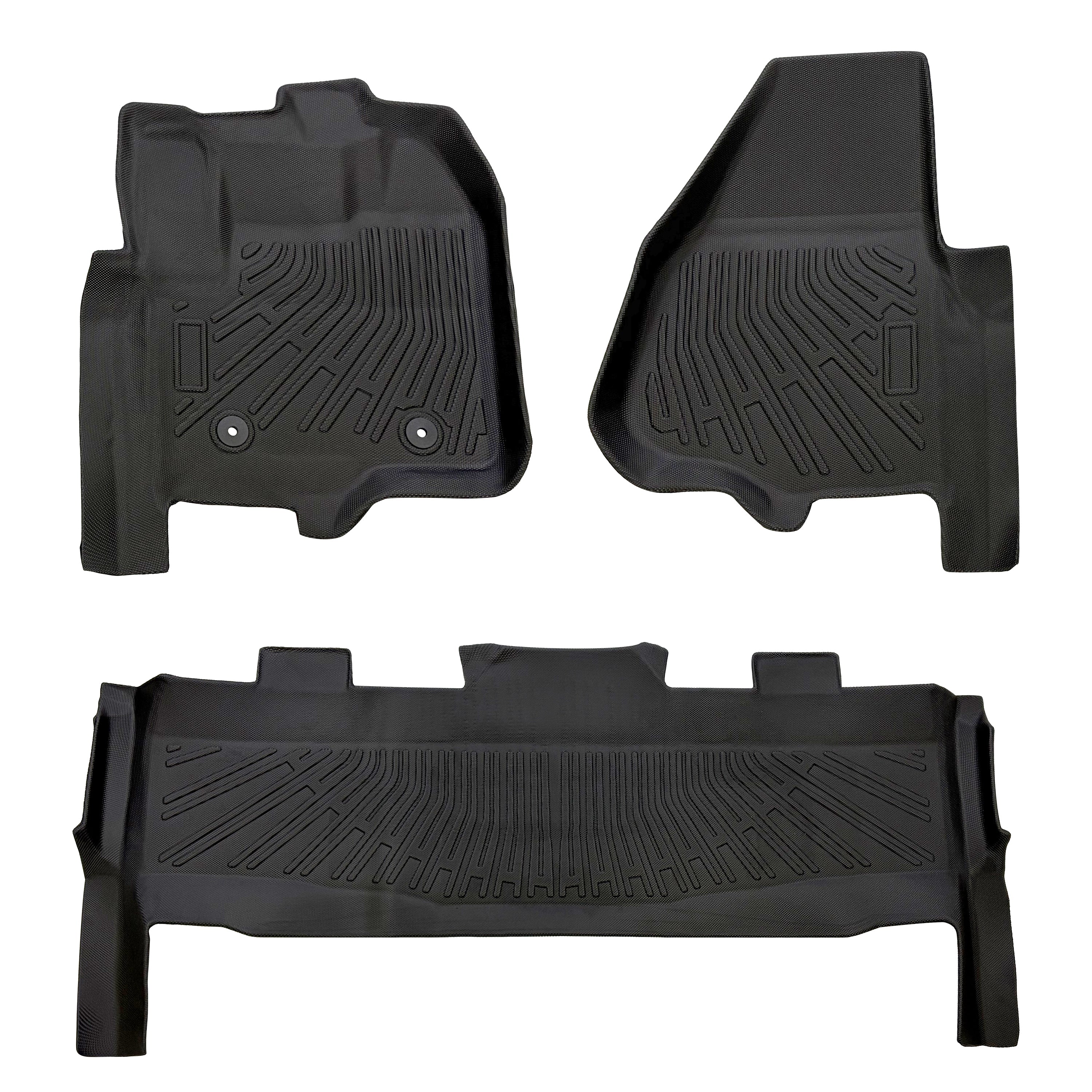 2012-2016 Ford F250 F350 F450 SuperCrew Cab All-Weather TPE Floor Mats