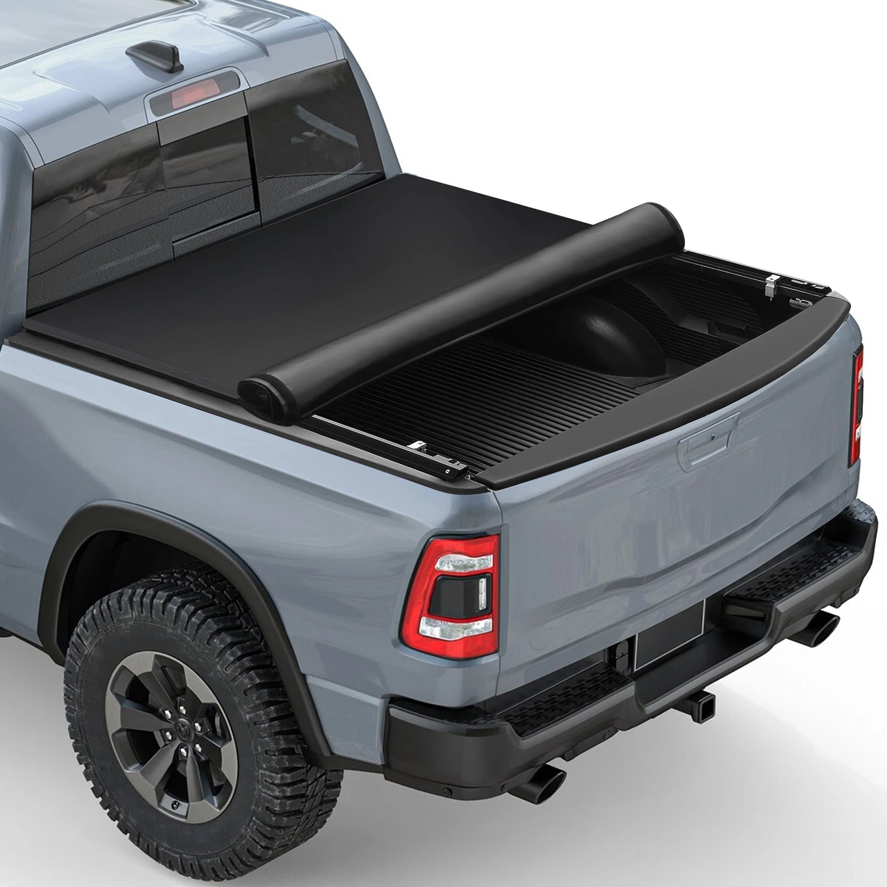 2009-2026 Dodge Ram 1500 5.7FT Soft Top Roll-up Tonneau Cover Truck Bed